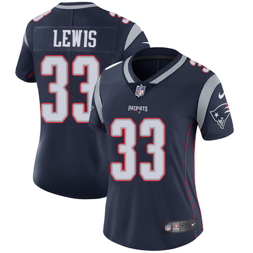 Nike Patriots #33 Dion Lewis Navy Blue Team Color Women's Stitched NFL Vapor Untouchable Limited Jersey